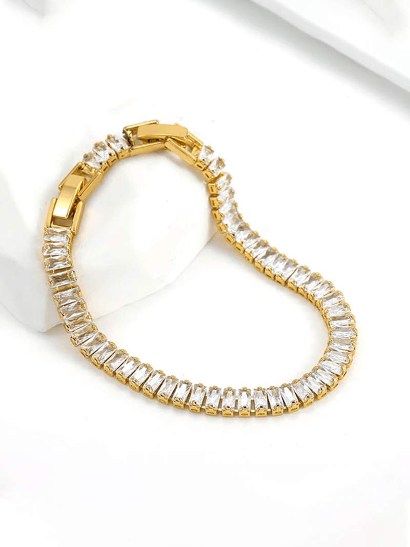 Guilhermina - Pulseira de Rivière Baguette