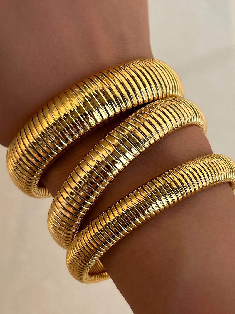 Laurinda - Bracelete canelada