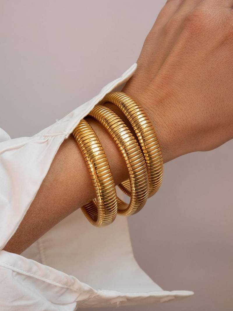 Laurinda - Bracelete canelada