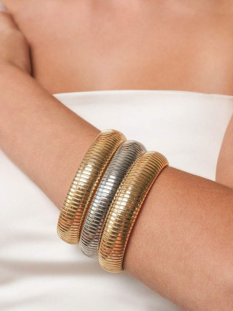 Laurinda - Bracelete canelada