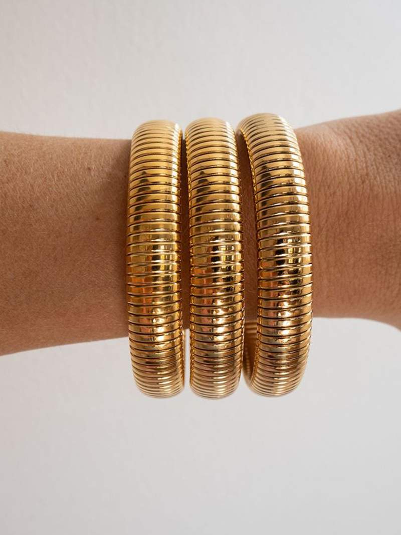 Laurinda - Bracelete canelada