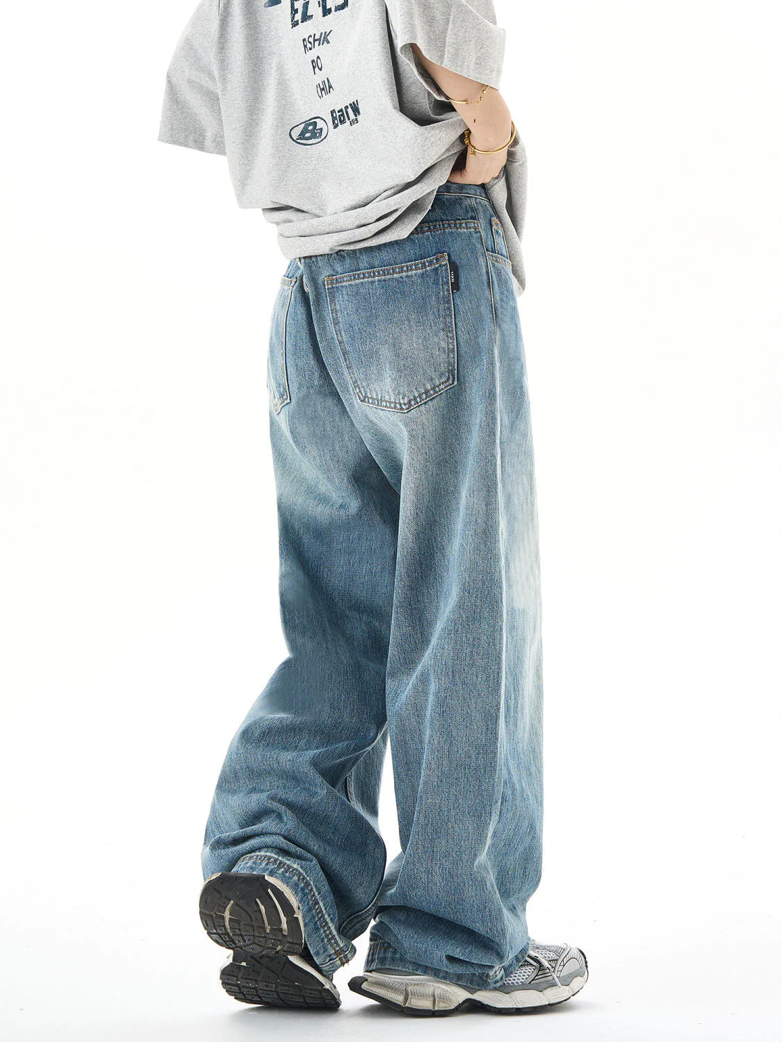 Ana | Jeans de ganga de corte reto