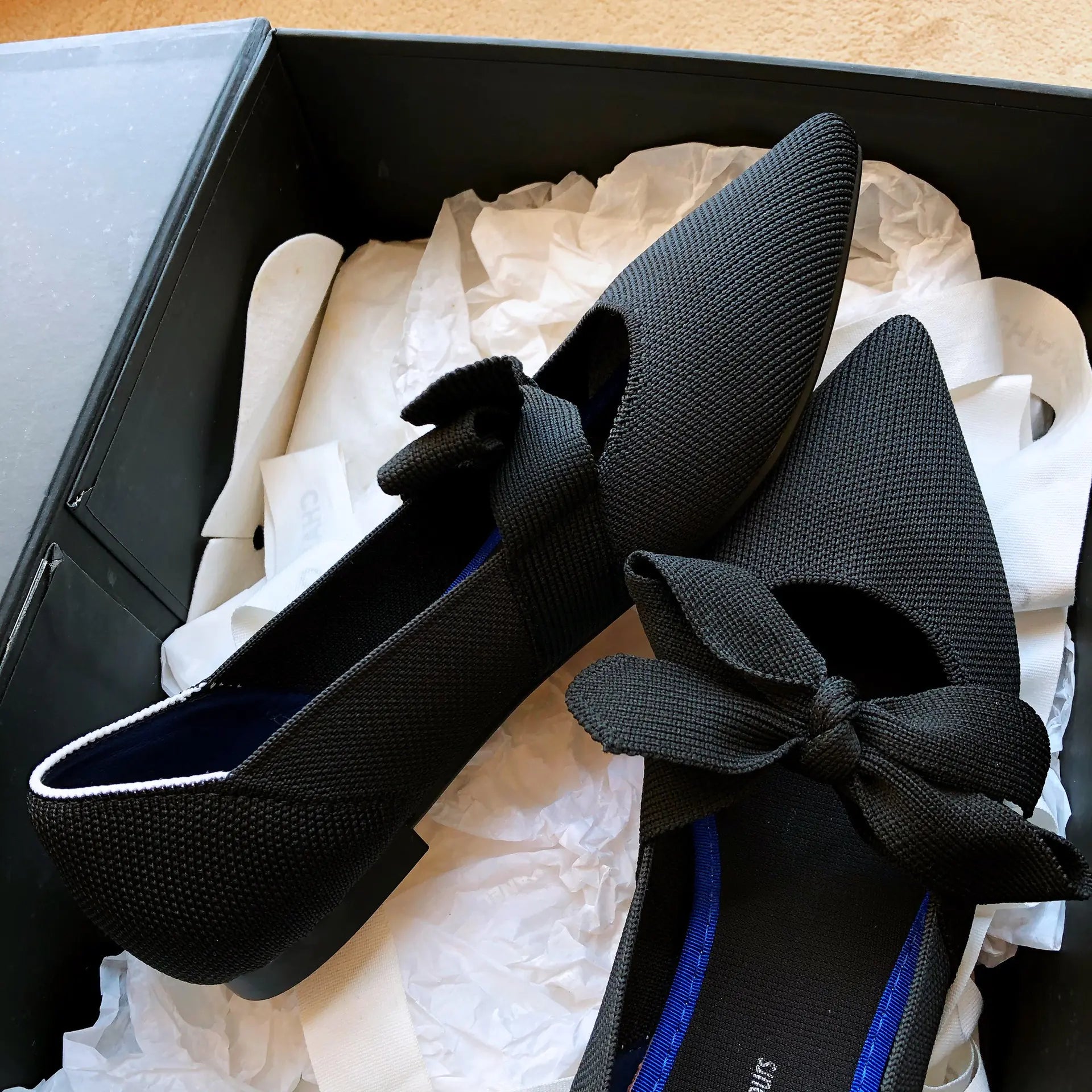 Matilde | Sapatos rasos casuais tipo barco com laço