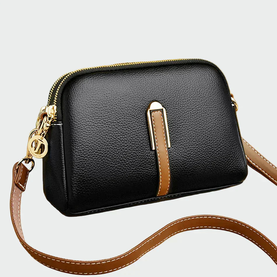 Anabela - Bolsa de ombro de couro elegante